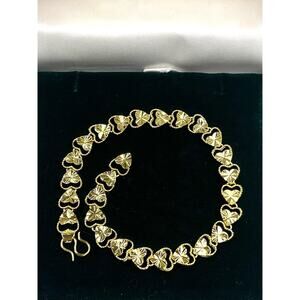 NEW 18k yellow gold wash Bracelet sparkle DIAMOND CUT JU31